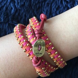 Chan Luu Pink and Orange Wrap Bracelet